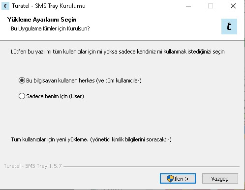 Tüm Kullanıcılar İçin Seçimi