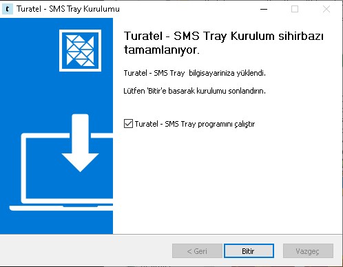 Kurulum Tamamlandı Ekranı